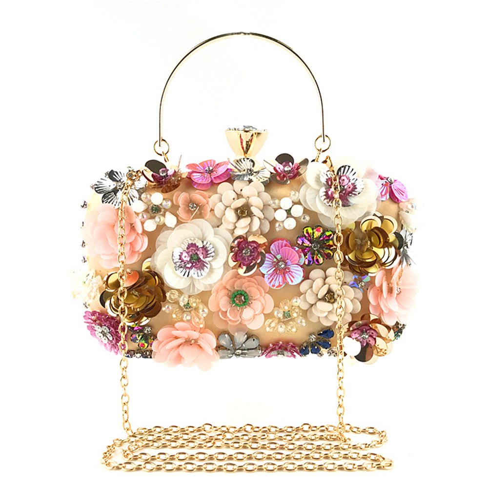 New Arrivals Fashion Evening Bags Handmade Flower Beaded Bags Banquet Wedding Party Bags Women Evening Clutch Women Purse