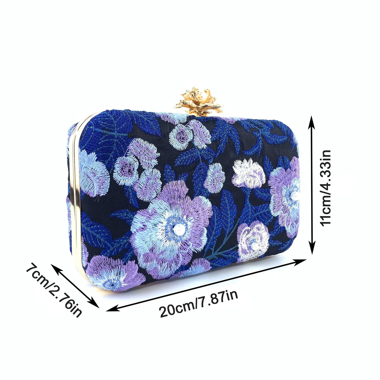 New Arrivals Embroidered handmade beaded Evening Bag Retro Pearl Banquet Evening Bag for women