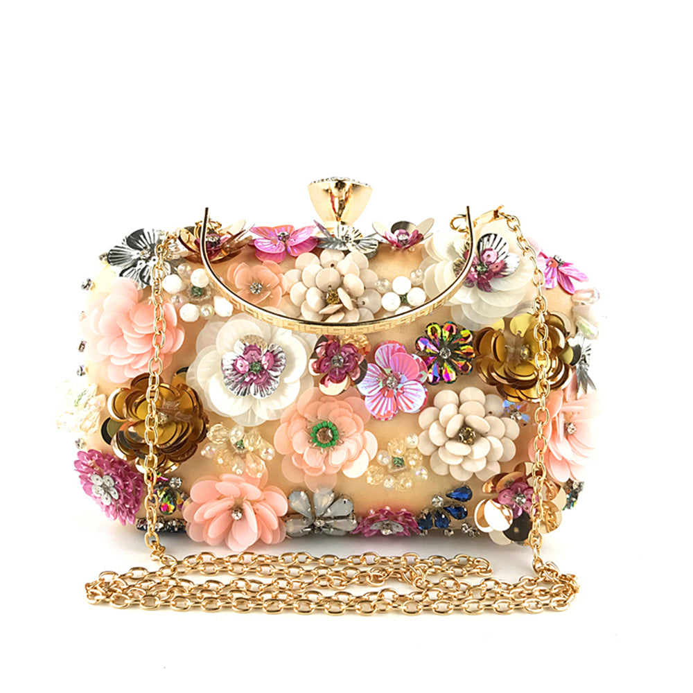 New Arrivals Fashion Evening Bags Handmade Flower Beaded Bags Banquet Wedding Party Bags Women Evening Clutch Women Purse