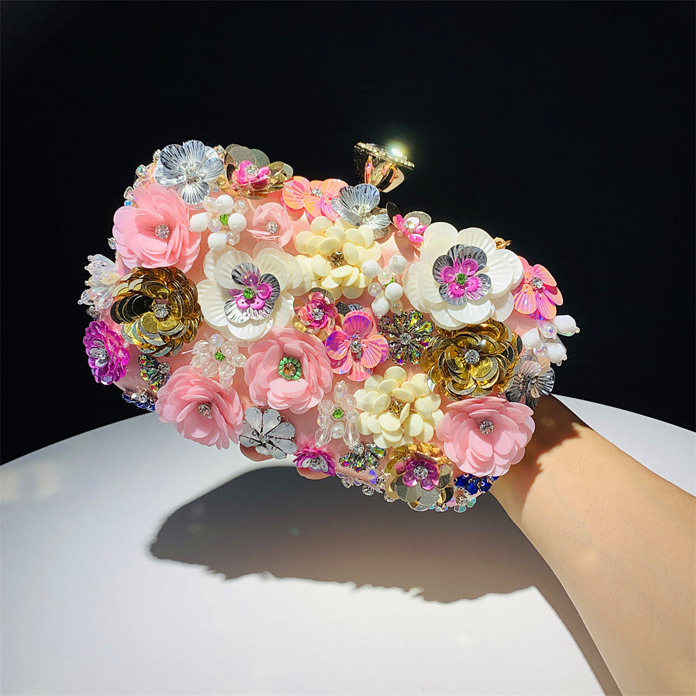 New Arrivals Fashion Evening Bags Handmade Flower Beaded Bags Banquet Wedding Party Bags Women Evening Clutch Women Purse