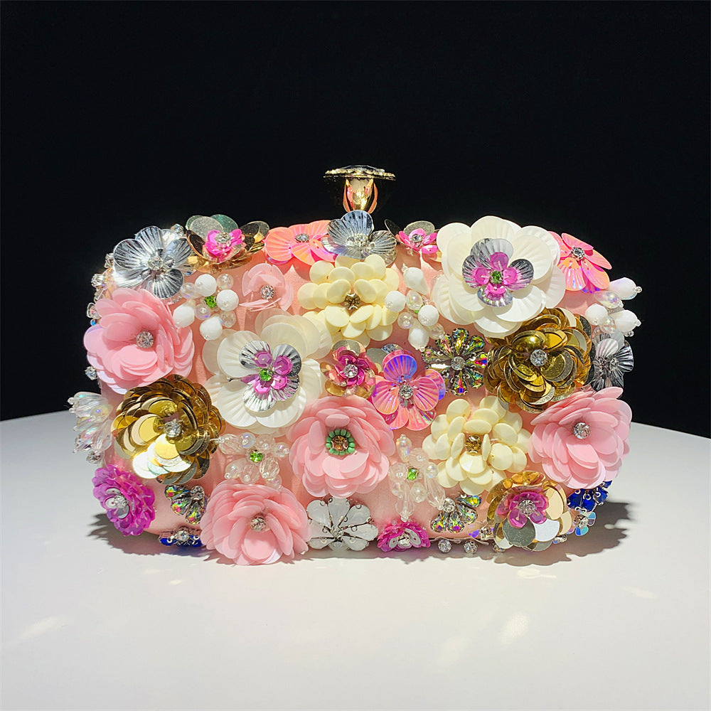 New Arrivals Fashion Evening Bags Handmade Flower Beaded Bags Banquet Wedding Party Bags Women Evening Clutch Women Purse