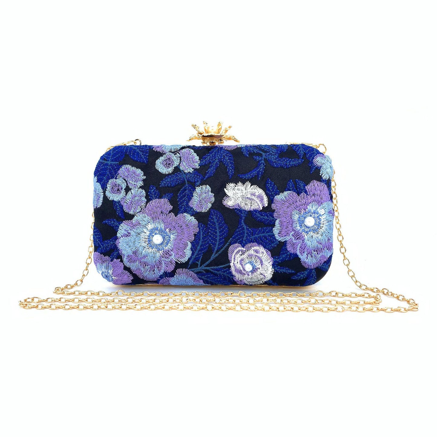 New Arrivals Embroidered handmade beaded Evening Bag Retro Pearl Banquet Evening Bag for women