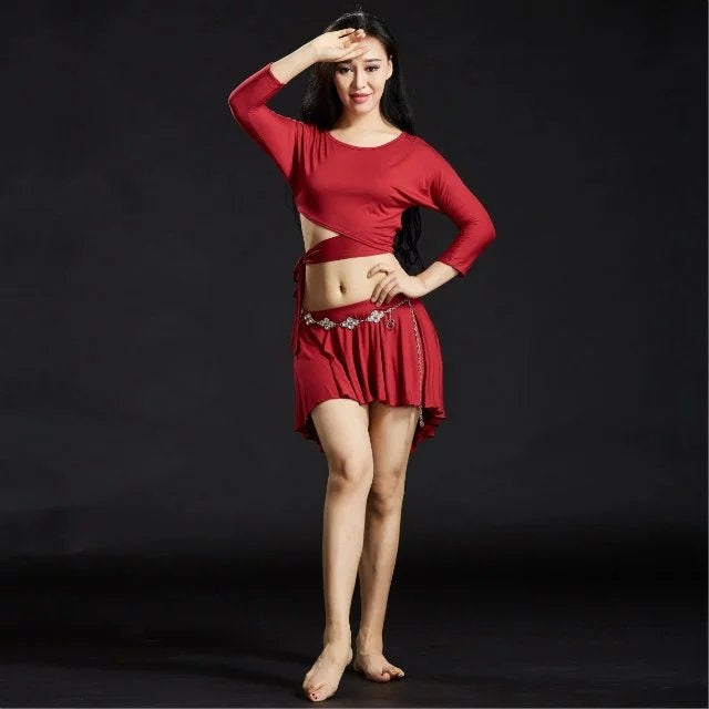 SHOWYOU professionnel et Sexy 8 couleurs Polyester robe de danse du ventre Costumes de danse du ventre Costumes de danse du ventre Oriental