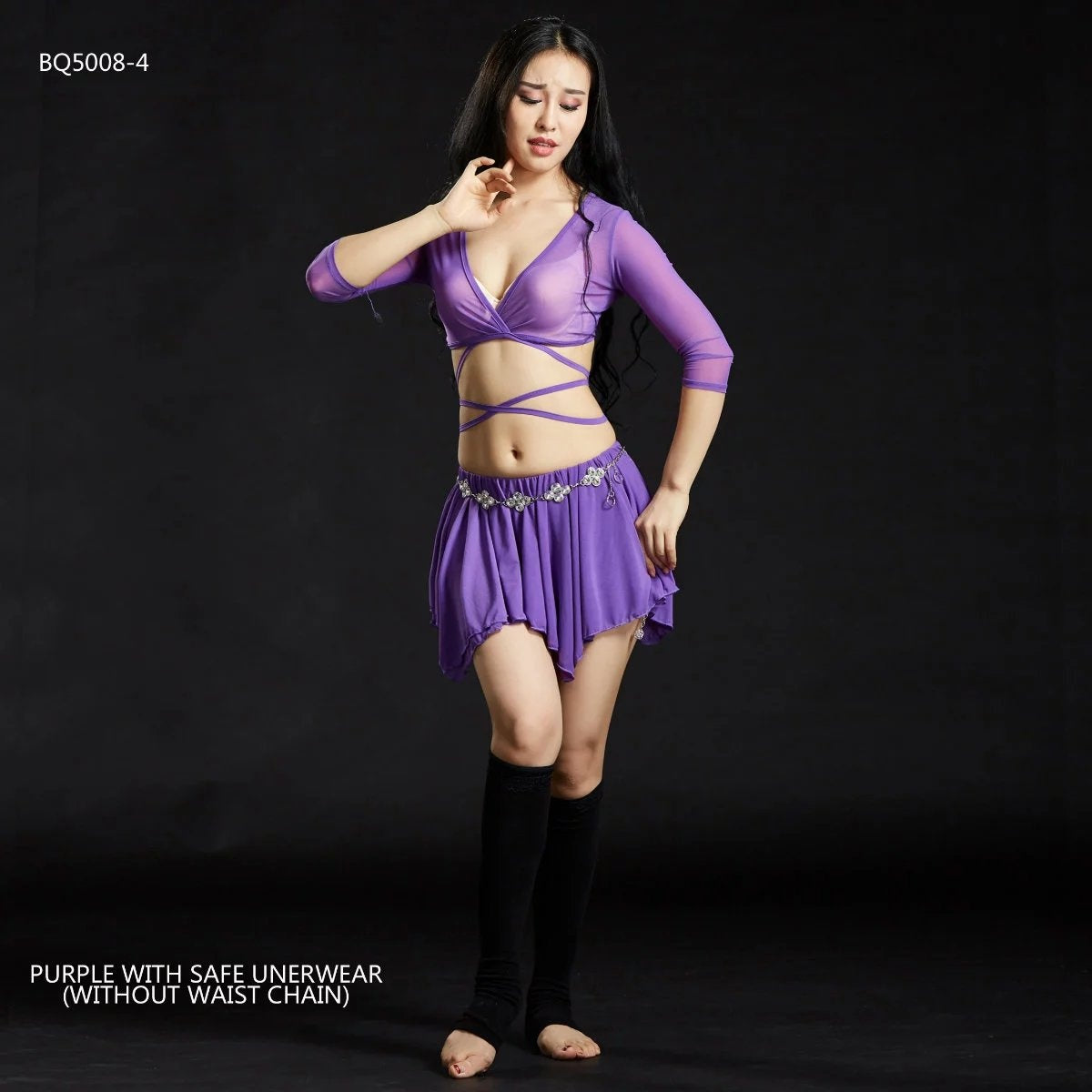 SHOWYOU Professional And Sexy 5 Colors Nylon Belly Dance Dress Belly Dancing Costumes Oriental Belly Dance Costumes