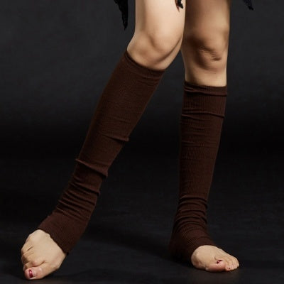 2023 6 Colors Cotton and Terylene Long Tube Socks, Feet Set, Foot Knee Socks, Anti-Slip Socks, Dance Practice Socks