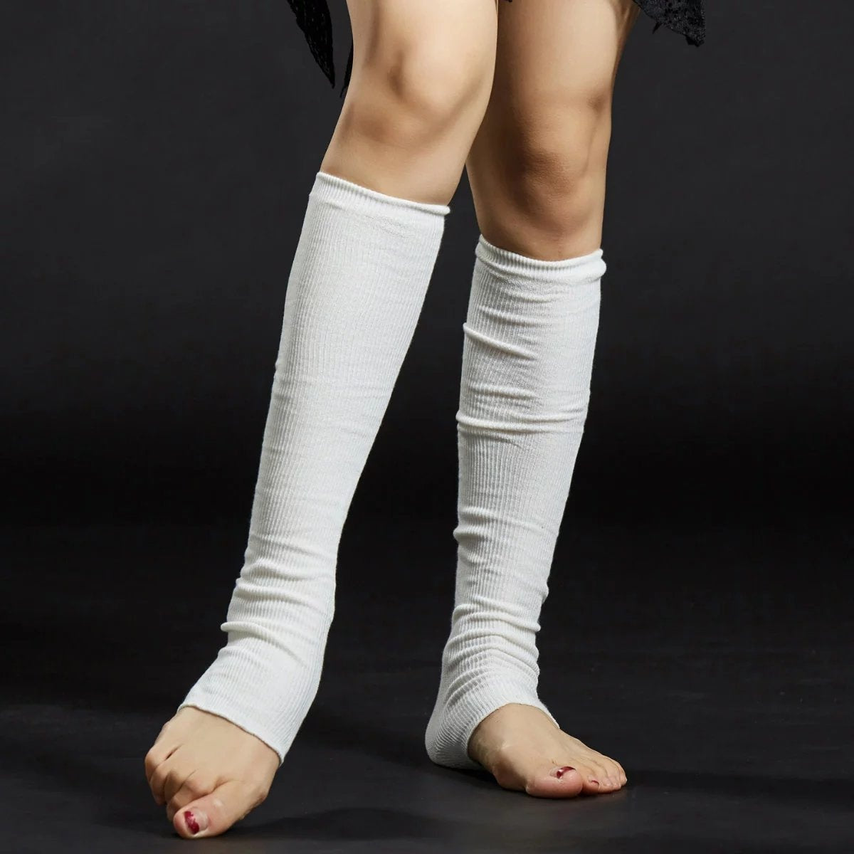 Chaussettes à tubes longs en coton et térylène, 6 couleurs, ensemble de pieds, chaussettes aux genoux, chaussettes antidérapantes, chaussettes d'entraînement de danse, 6 couleurs, 2023