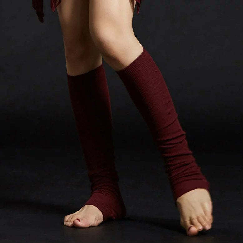 Chaussettes à tubes longs en coton et térylène, 6 couleurs, ensemble de pieds, chaussettes aux genoux, chaussettes antidérapantes, chaussettes d'entraînement de danse, 6 couleurs, 2023