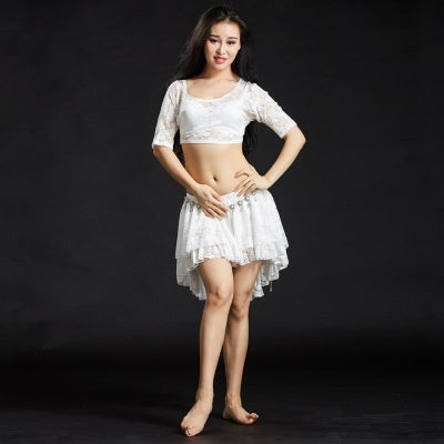 SHOWYOU 6 couleurs professionnelles imprimés floraux dentelle, robe Costumes de danse du ventre, Costumes de danse du ventre orientale, robe 1 ensemble