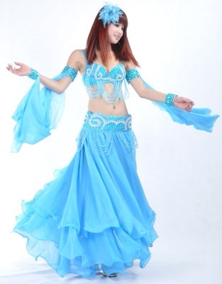 2023 Professional and Sexy 14 Color 3 Layer Chiffon Skirt, Belly Dance Skirt, Belly Dance Clothing, Belly Dance Clothes