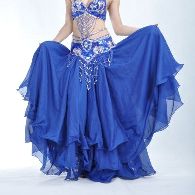 2023 Professional and Sexy 14 Color 3 Layer Chiffon Skirt, Belly Dance Skirt, Belly Dance Clothing, Belly Dance Clothes