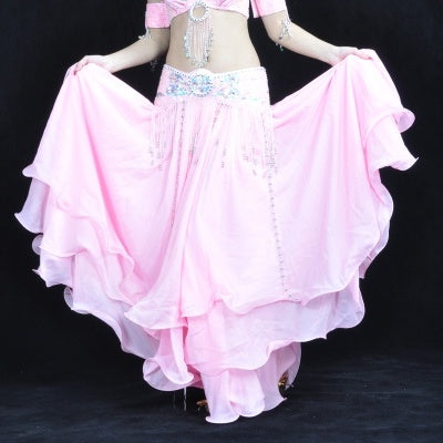 2023 Professional and Sexy 14 Color 3 Layer Chiffon Skirt, Belly Dance Skirt, Belly Dance Clothing, Belly Dance Clothes