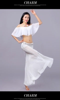 White Silver Wire Mesh Bellydance Costumes, Bellydance Dress, Bellydance Suit 3 pcs