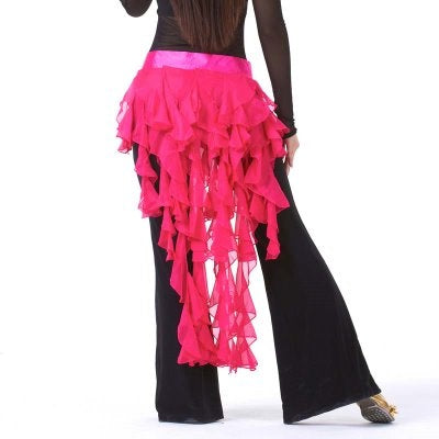 2023 13 Color Polyester Fox Tail Scarf, Waist belt, Egypt Belly Dance Hip Scarf