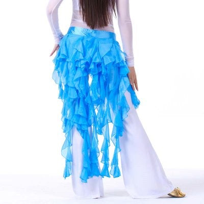 2023 13 Color Polyester Fox Tail Scarf, Waist belt, Egypt Belly Dance Hip Scarf