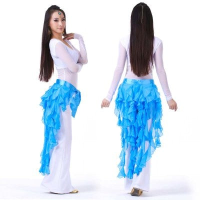 2023 13 Color Polyester Fox Tail Scarf, Waist belt, Egypt Belly Dance Hip Scarf