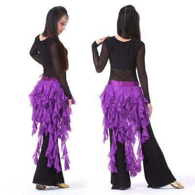 2023 13 Color Polyester Fox Tail Scarf, Waist belt, Egypt Belly Dance Hip Scarf