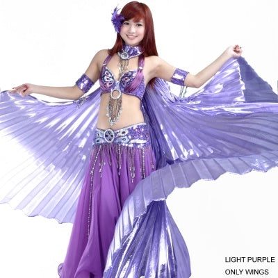 Polyester 360No-branching Isis Wings, Golden wings, Silver Wings, Wings Props, Belly Dancing Wings