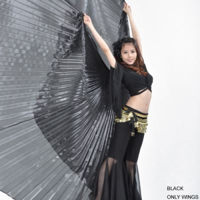 Polyester 360No-branching Isis Wings, Golden wings, Silver Wings, Wings Props, Belly Dancing Wings