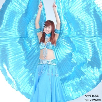 Polyester 360No-branching Isis Wings, Golden wings, Silver Wings, Wings Props, Belly Dancing Wings