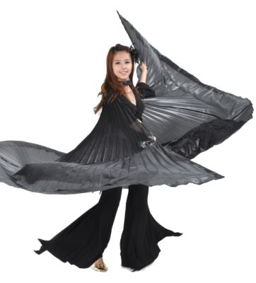 Polyester 360No-branching Isis Wings, Golden wings, Silver Wings, Wings Props, Belly Dancing Wings