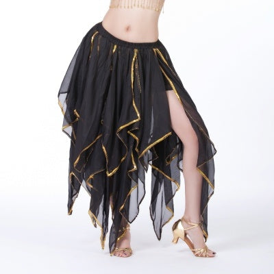 SHOWYOU Professional And Sexy 9 Color 16 Leaves Skirt, Belly Dance Skirt, Chiffon Skirt, Performance Skirt, Tribal Skirt, Flax Dance skirt