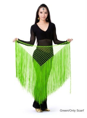 2023 Nylon Argentine Style Triangle Scarf Shawl Belly Dance Costume Belly Dance Waist Chain Belly Dance Hip Towel Mermaid Hip Towel Scarf