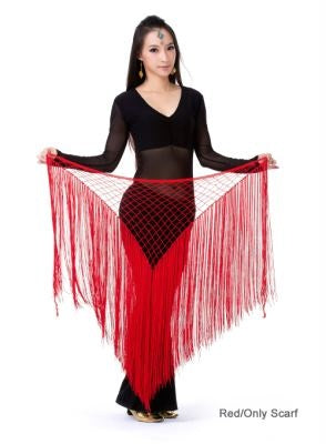 2023 Nylon Argentine Style Triangle Scarf Shawl Belly Dance Costume Belly Dance Waist Chain Belly Dance Hip Towel Mermaid Hip Towel Scarf