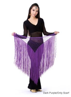 2023 Nylon Argentine Style Triangle Scarf Shawl Belly Dance Costume Belly Dance Waist Chain Belly Dance Hip Towel Mermaid Hip Towel Scarf