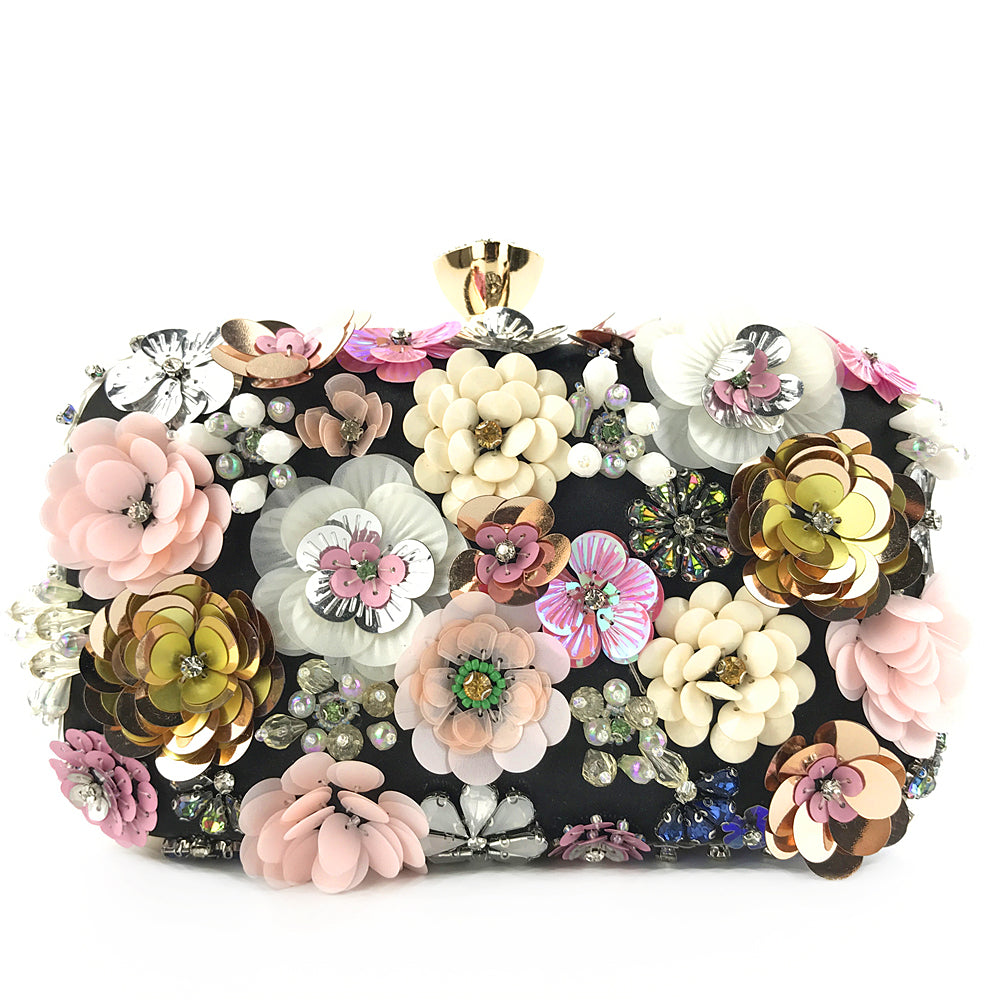 New Arrivals Fashion Evening Bags Handmade Flower Beaded Bags Banquet Wedding Party Bags Women Evening Clutch Women Purse