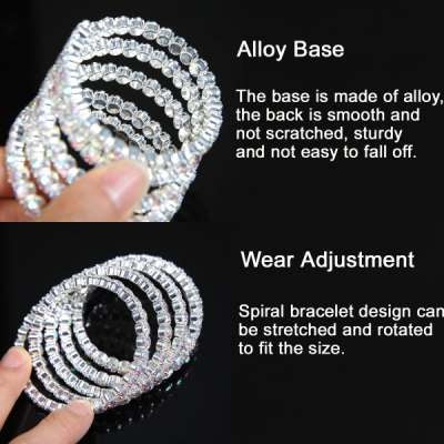 2023 Belly Dance Jewelry Diamond Rhinestones Armband, Opening Bracelet, Diamond Bracelet, Hand Jewelry, Hand Chain