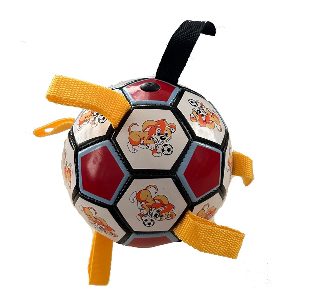 New Arrivals Soccer Ball with Straps, Interactive Puppy Toys for Tug of War, Birthday Gifts, Durable Water Toy for dog