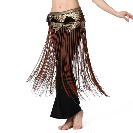 Sequin Long Tassel Waist Chain, Belly Dance Waist Chain