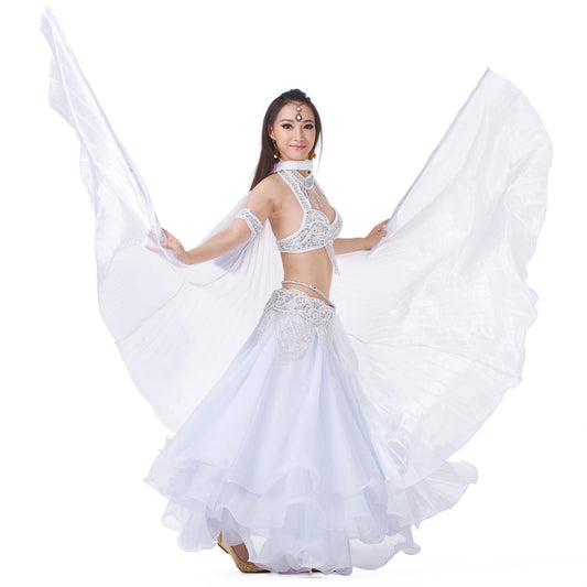 2023 360 Degree Belly Dance Silk Wings Isis Wings Isis Wings, Golden wings, Silver Wings, Wings Props, Belly Dancing Wings