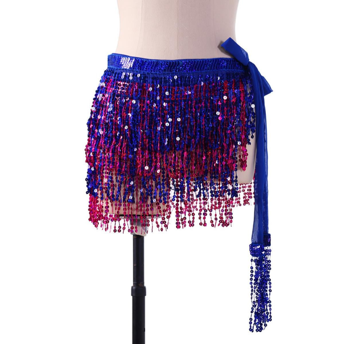 Halloween party belt belly dance hip scarf with tassel for ladies