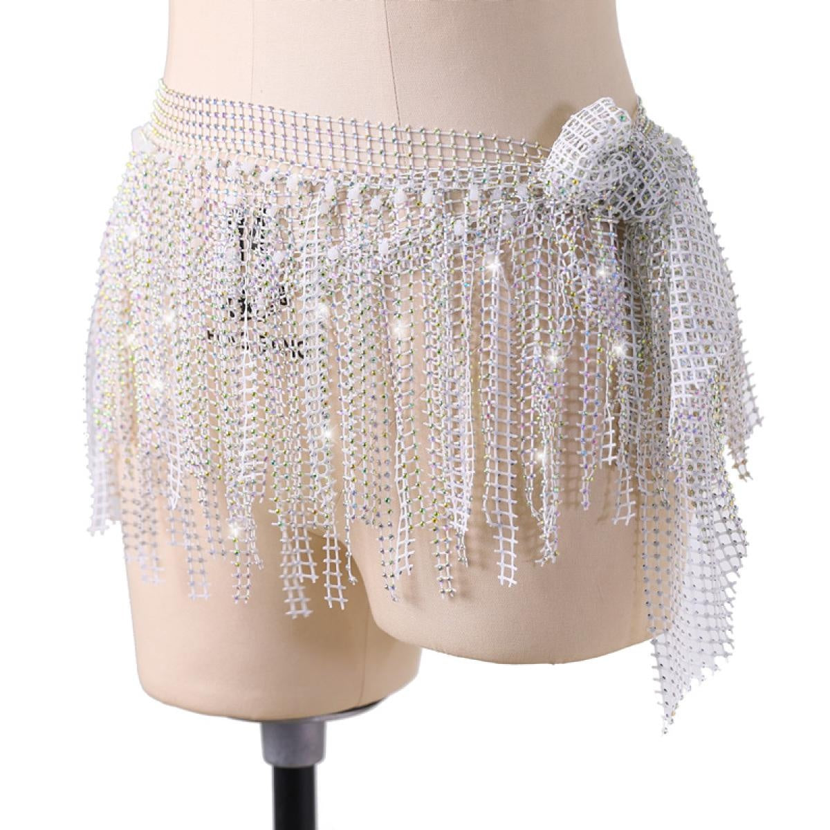 handmade belly dance hip scarf with tassel for ladies