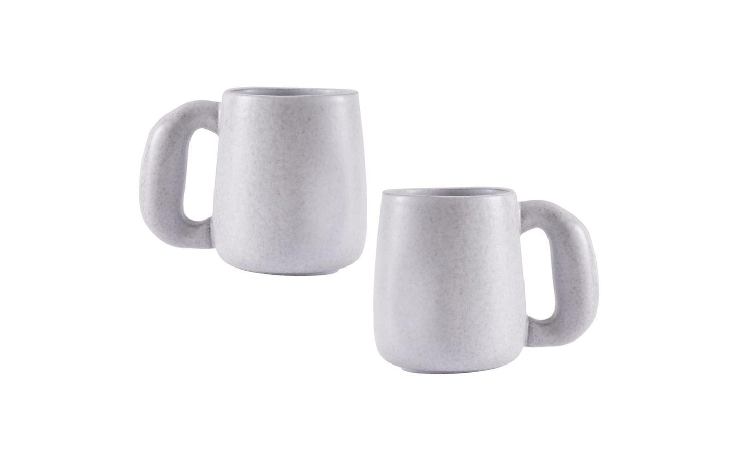 Large Coffee Mug Pottery Latte Mug Set Big Tea Cup-20oz Handmade Mugs with Jumbo Handle,Set of 2