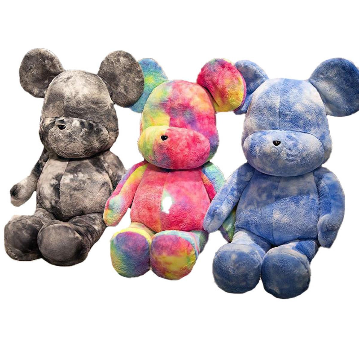 Multicolor Dazzle Tide Play Violent Bear Plush Toy Cute Cuddle Bear Stuffed Doll Creative Bear Plush Toy Doll Valentine's Day Gift