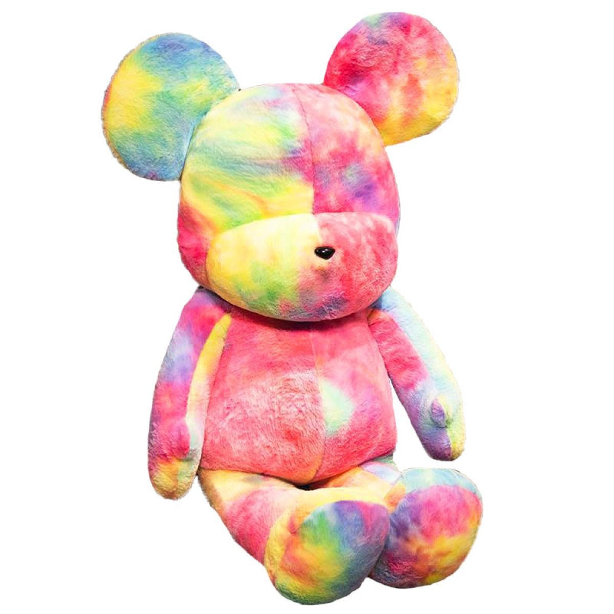 Multicolor Dazzle Tide Play Violent Bear Plush Toy Cute Cuddle Bear Stuffed Doll Creative Bear Plush Toy Doll Valentine's Day Gift