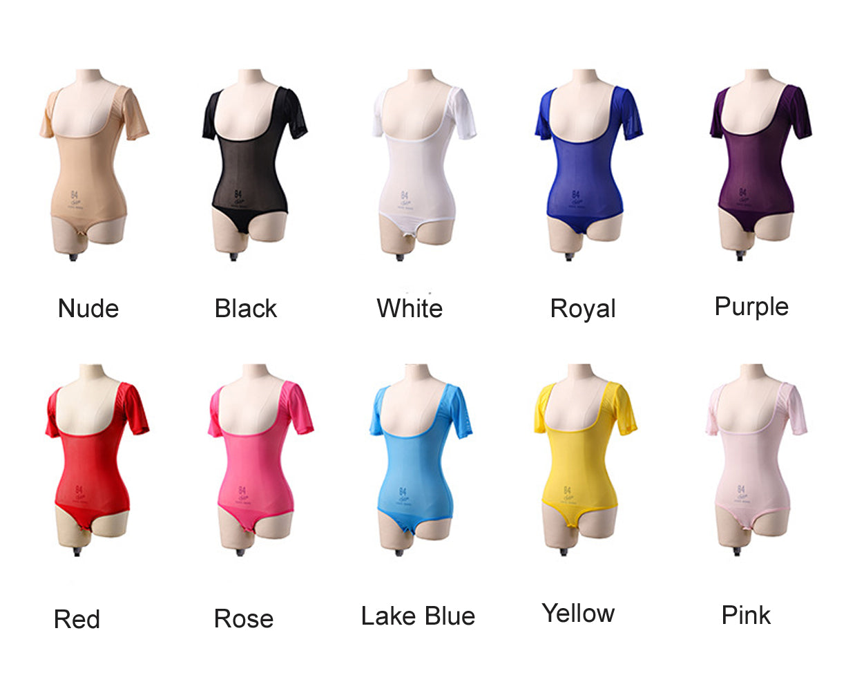 Long/Short Sleeve Bodycon Gauze Top  Sheer Pure Mesh T Shirts Sexy Adult Bellydance Costumes Carnival Outfit Open Bust Leotard