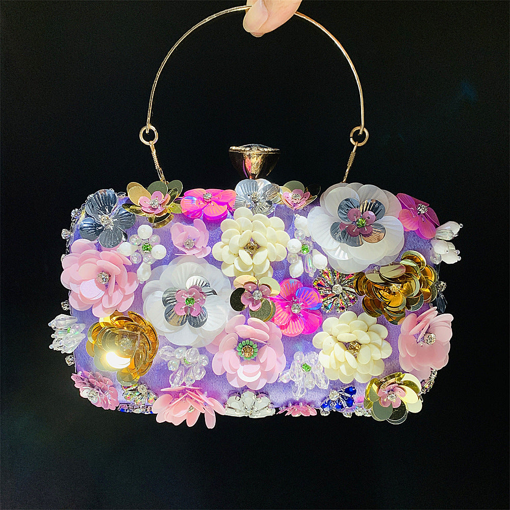 New Arrivals Fashion Evening Bags Handmade Flower Beaded Bags Banquet Wedding Party Bags Women Evening Clutch Women Purse