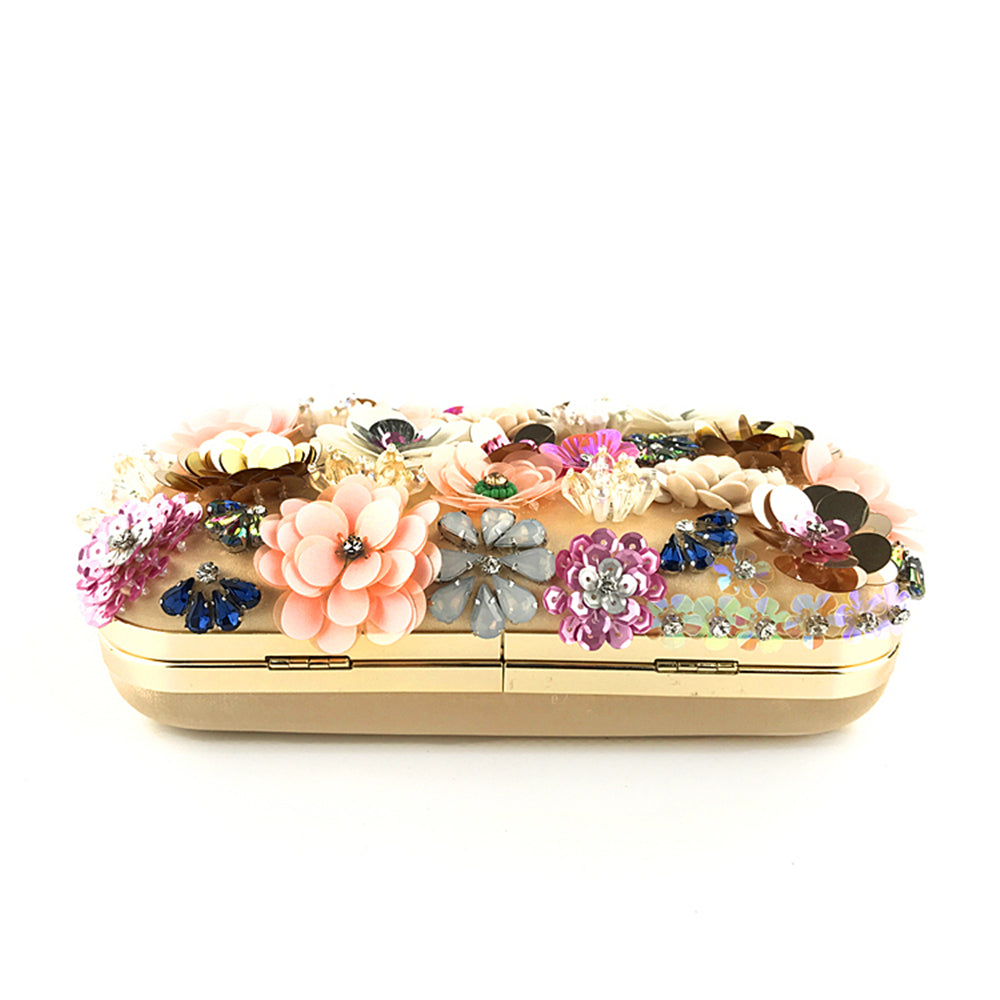 New Arrivals Fashion Evening Bags Handmade Flower Beaded Bags Banquet Wedding Party Bags Women Evening Clutch Women Purse