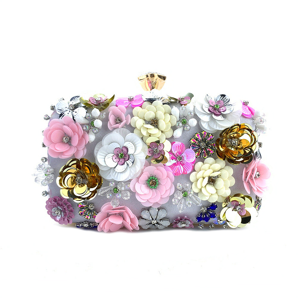 New Arrivals Fashion Evening Bags Handmade Flower Beaded Bags Banquet Wedding Party Bags Women Evening Clutch Women Purse