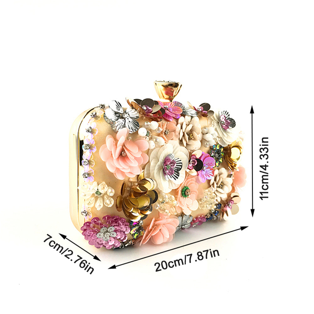 New Arrivals Fashion Evening Bags Handmade Flower Beaded Bags Banquet Wedding Party Bags Women Evening Clutch Women Purse