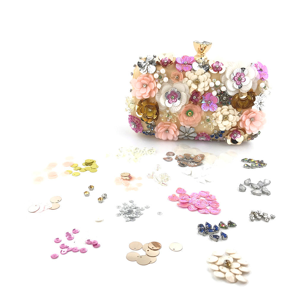 New Arrivals Fashion Evening Bags Handmade Flower Beaded Bags Banquet Wedding Party Bags Women Evening Clutch Women Purse