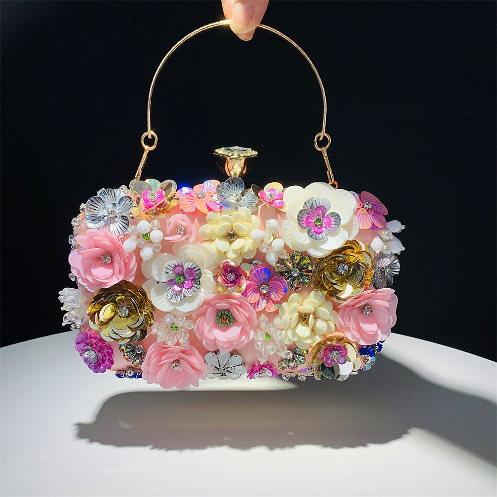 New Arrivals Fashion Evening Bags Handmade Flower Beaded Bags Banquet Wedding Party Bags Women Evening Clutch Women Purse