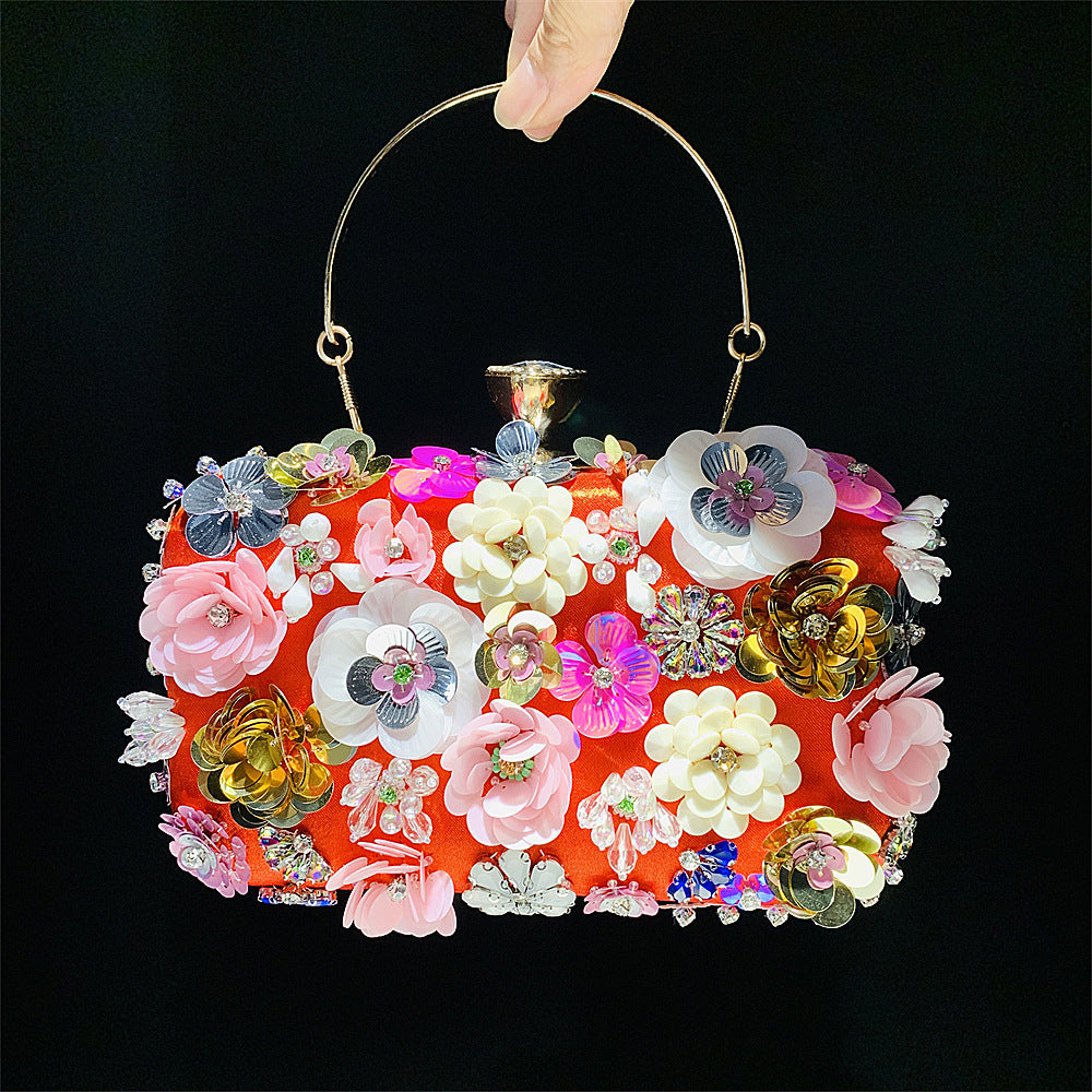 New Arrivals Fashion Evening Bags Handmade Flower Beaded Bags Banquet Wedding Party Bags Women Evening Clutch Women Purse