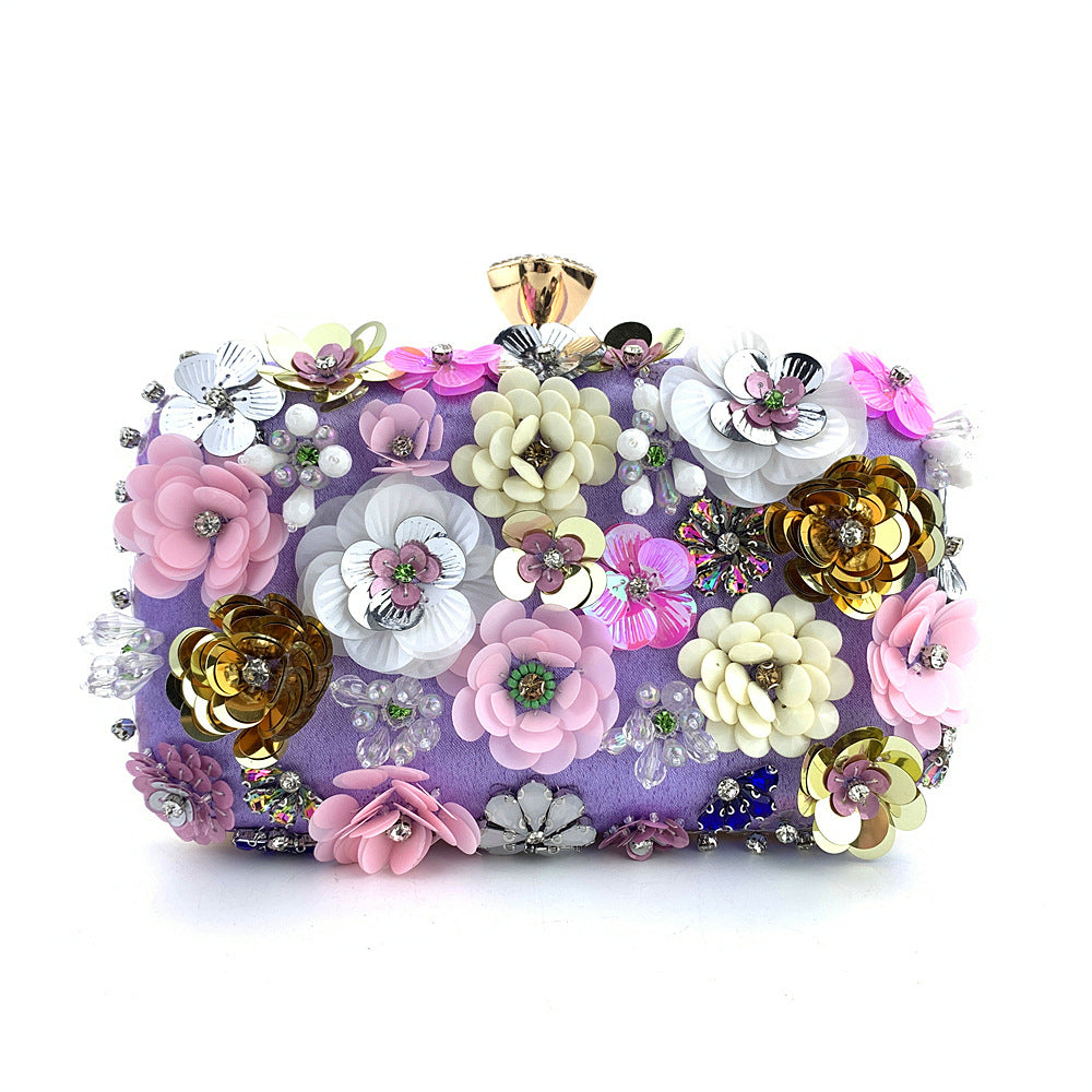 New Arrivals Fashion Evening Bags Handmade Flower Beaded Bags Banquet Wedding Party Bags Women Evening Clutch Women Purse