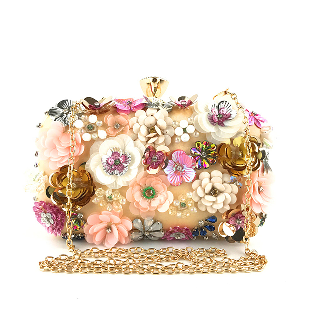 New Arrivals Fashion Evening Bags Handmade Flower Beaded Bags Banquet Wedding Party Bags Women Evening Clutch Women Purse