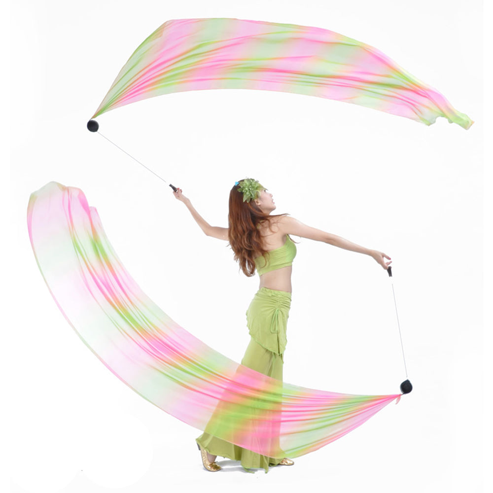 New Arrivals Poi Ball with Silk Veils Belly Dance Poi Streamer Throw Ball for Haka Dance and Polynesian Dance