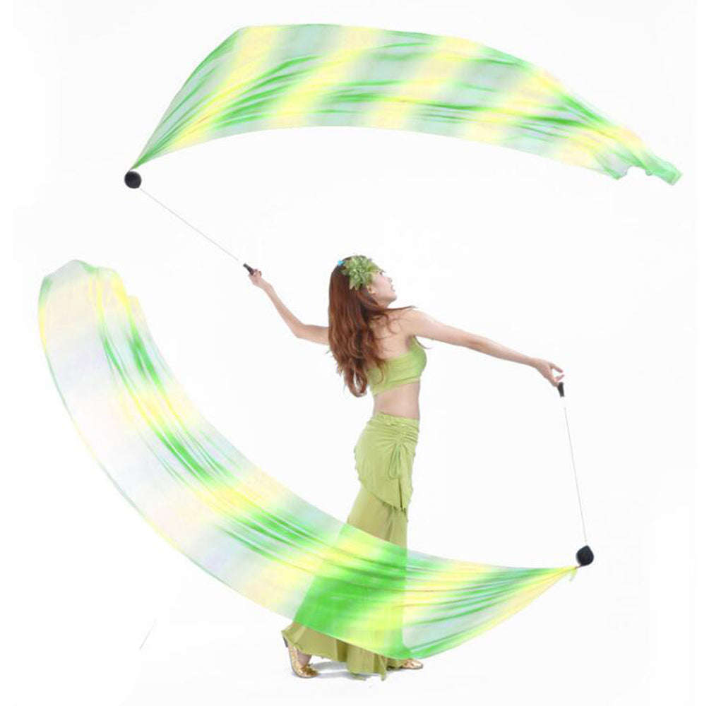 New Arrivals Poi Ball with Silk Veils Belly Dance Poi Streamer Throw Ball for Haka Dance and Polynesian Dance